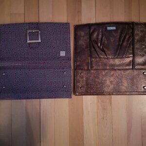 Miche Classic Faux Leather Shells Lot of 2 - Vicky & Ellie Purple Reptile / Croc